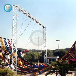 Parque de atracciones Flying Car Ride Fibra de vidrio al aire libre Metal Uso comercial Thrill Ride - Product Image 5