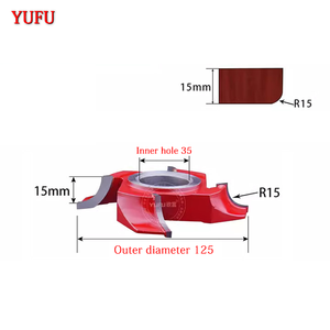 Fraise à queue en alliage dur YUFU à 4 dents et trou de coupe demi-circulaire de 1/4 de pouce, diamètre de 35 mm, possibilité de personnalisation - Product Image 3