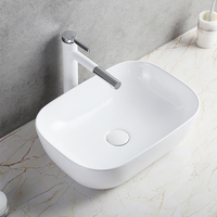 Lavabo en céramique moderne pour comptoir, sanitaire en porcelaine, lavabo en céramique, lavabo de salle de bain