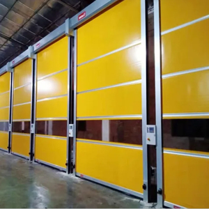 <span class=keywords><strong>Puertas</strong></span> de Garaje Enrollables de PVC de Alta Velocidad con <span class=keywords><strong>Ventanas</strong></span> Visibles, <span class=keywords><strong>Puertas</strong></span> Enrollables de PVC Industriales Eléctricas para Garaje - Product Image 4