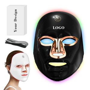 Appareil de massage facial électrique rechargeable pratique, type USB, lumière rouge, 7 couleurs, masque facial thérapeutique - Product Image 1