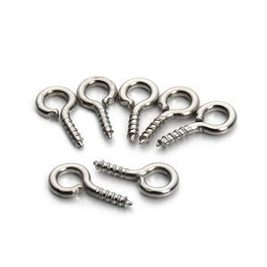 100 pcs/lot taille <span class=keywords><strong>mixte</strong></span> fer neuf forme crochets oeillets vis petites épingles à oeil minuscules crochets pour bijoux à bricoler soi-même faisant des accessoires - Product Image 3