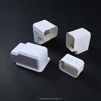 Gaine de câble en PVC blanc, mini gaine de câblage, accessoires de câblage