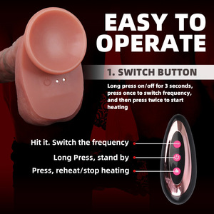 Vibrador Realista Telescópico, Impermeable, Portátil, con Calefacción, Estimulación Anal, del Clítoris y del Punto G, Juguetes Sexuales para Mujeres - Product Image 4