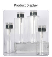 Distributeur d'eau micellaire en plastique pour animaux de compagnie 80ml 100ml 120ml 300ml pour le démaquillage démaquillant Bouteille à pompe à pression liquide