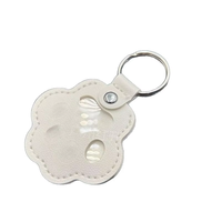 Nouveau porte-clés en cuir avec boucle pour clés de voiture, pendentif patte de chien, pour ranger les poils de chien ou de chat - Style influenceur, cadeau d'affaires
