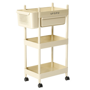 Étagère de rangement multi-niveaux Uforu avec roulettes, grande capacité pour jouets et collations, organisateur pour la maison et le salon - Product Image 5