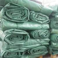 Bâche d'urgence en toile sergé enduite de silicone résistante à la chaleur et à déploiement rapide + PVC