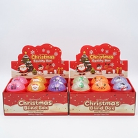 Boîte mystère de jouets anti-stress Squishy de Noël – Jouet de décompression doux et mignon Père Noël Bonhomme de neige – Vente chaude