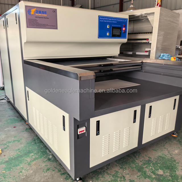 Golden Eagle High-Accuracy 380 V PCB Solder Mask Film Exposure Machine / PCB Dry Film UV LED Exposure Machine