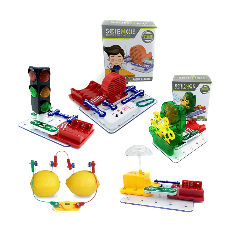 diy science stem steam learning toy plastic magnetic building blocks & model building block educational sets toys for kids