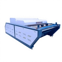 Machine automatique de formage et de rétraction de tissus HUWEI, trois contrôleurs à onduleur, alimentation en tissu sans tension, largeur de travail 2100 mm, puissance 15 kW