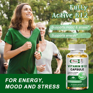 Capsules complexes de vitamine <span class=keywords><strong>B12</strong></span> de soutien de la santé des cellules nerveuses 60pcs capsules de cobalamine - Product Image 3