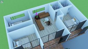 Weniger ist mehr Villa 125sqm Zweistöckiges 4 Schlafzimmer Modernes Haus Minimalist isches Haus in Schwarz-Weiß-Farbe in Frankreich - Product Image 6