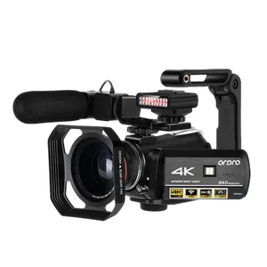 AC3 4K UHD المهنية شبح الصيد كشاف اشعة تحت الحمراء للرؤية الليلية واي فاي كاميرا فيديو رقمية