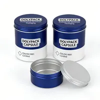 Pot en aluminium personnalisé avec couvercle pour capsules pharmaceutiques, 200 ml, 500 ml, 1000 ml