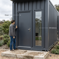 Conteneur Maison Bâtiment Modulaire Préfabriqué Extensible 20/40 pieds pour Food Truck et Boutique Mobile CE Rapide