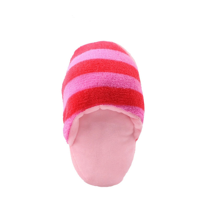 Pink and fluffy slippers