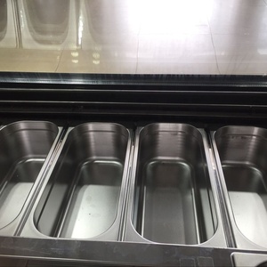 20 padelle vendita calda di buona qualità congelatori di gelato commerciale esposizione armadietto congelatore vetrina per negozio e supermercato - Product Image 2
