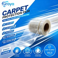Rouleau de film d'emballage souple en PE pour la protection des tapis et des revêtements de sol