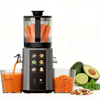 Elektrische 350W zelfreinigende slowjuicer met omgekeerde functie, extra grote invoeropening (2,5L), koudpersen, voor smoothies, huishoudelijk gebruik