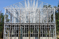 Maisons préfabriquées en acier léger pour usage de bureau Villa rurale auto-construite avec construction en acier Assemblage facile et conception durable