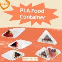 Fabrieksgroothandelsprijs Biologisch afbreekbare wegwerp transparante voedselverpakking voor broodjes, pizza, hamburger, sushi, fruitsalade