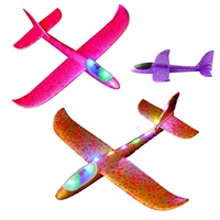 Avions en mousse à lancer à la main pour l'extérieur, 48 cm, planeur volant, jouets interactifs parent-enfant sans lumières pour le plaisir des enfants