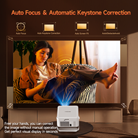 Proyector Inteligente Portátil Android 14 con 1100 ANSI, Resolución Nativa 1080P, Ultra Corta Distancia, Keystone, WiFi 6, BT 5.4, LED LCD 2G HY450Max para Cine en Casa