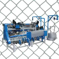 Fully Automatic Diamond Gi and PVC Wire Mesh Chain Link Fence Weaving Net Making Machine