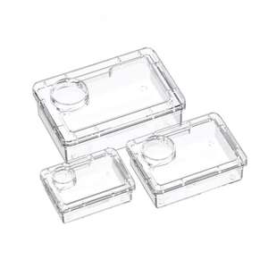 TianboChenghai Anti-Escape Frame Live Reptile & Amphibian Supplies New Blue White Transparent GPPS Plastic Reptile Feeder Bowl - Product Image 3