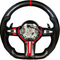 Volant pour BMW F30 F10 E90 F32 F36 M340i F22 F11 540i E87 F82 M3 M5 E70 M4 Cuir Fibre de carbone LED F80 E92 m Sport