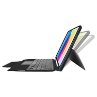 Sihirli kablosuz klavye Tablet ipad kılıfı 11 2025 A16 10th nesil 2022 10.9 güçlü manyetik kapak Touchpad klavye Funda
