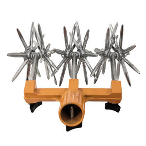 VERTAK-A Tête de <span class=keywords><strong>scarificateur</strong></span> manuel à trois dents pour jardin, désherbeur, cultivateur, décompacteur rotatif pour pelouse - Product Image 4