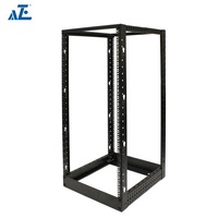 Gestionnaire de câbles horizontal 2U tout en plastique double face pour armoire de rack ouverte à 2 poteaux de 19 pouces