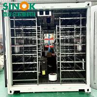 Serre conteneurisée Sinok 500 kg/jour, système hydroponique entièrement automatique pour fourrage et herbe, conteneur maritime intelligent de 20 pieds
