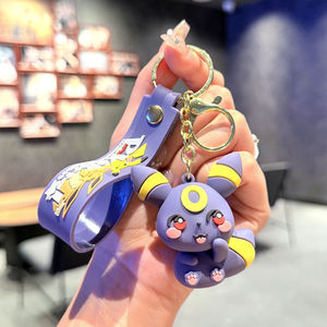 Llavero de Eevee <span class=keywords><strong>y</strong></span> sus <span class=keywords><strong>amigos</strong></span>, 6 estilos, colgante de PVC Kawaii para bolso de <span class=keywords><strong>anime</strong></span> Pocket Monster, para niños - Product Image 5