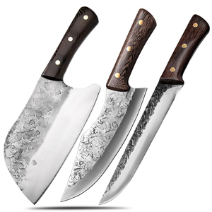 Dao thủ công nguyên khối, chất lượng cao, độ cứng 60HRC, thép carbon 440C, dùng thái thịt, chặt xương, dụng cụ đầu bếp, đồ nghề làm thịt - Product Image 4