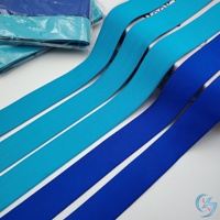 Vente d'usine : Bandes élastiques plates en polyester durable, blanches et noires, de haute qualité, tailles personnalisables, pour vêtements