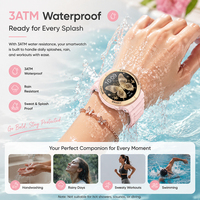 Montre connectée sportive K73, étanche 3ATM, suivi d'activité, suivi du sommeil, écran tactile AMOLED, alertes de messages, personnalisable