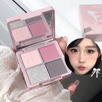 Art Value New Butterfly Contract Palette d'ombres à paupières Pearl Glitter Hot Girl Cream Face Makeup Powder Shimmer Finish pour une peau claire