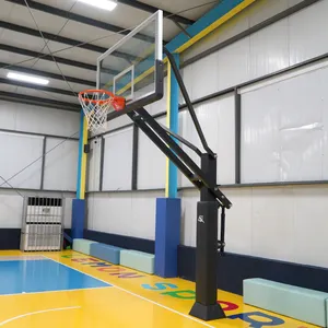 Manufacturer Supply Height Adjustment Basketball Hoop Goal 72 Inch In Ground Basketball Hoop