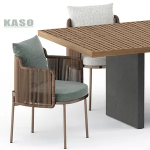 Móveis diretamente, 6pcs quadro de aço pe rattan jardim conjunto de sofá com banheiro