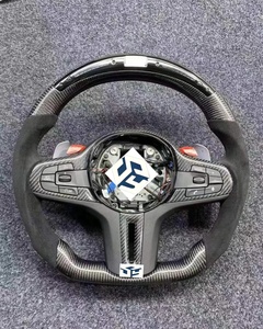 Volant de voiture LED en fibre de carbone pour <span class=keywords><strong>BMW</strong></span> G30 G20 G01 G02 G05 G06 G07 M4 M5 F90 M8 X3 X4 X5 X6 F40 F44 F97 F98 F95 F96 G11 G12 - Product Image 1