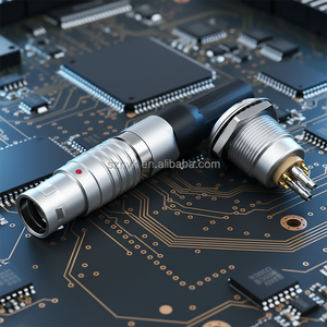 Compatível com Série B 3B FGG/EGG Plugues de Aviação, Conectores Híbridos Pneumático-elétricos, 2 ar 6-core Sockets M18 Soquete - Product Image 4