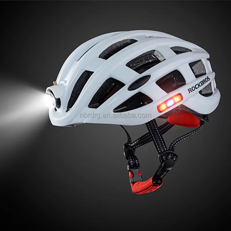 Popular rockbros mountain bike helmet road cascos mtb led EPS material outdoor sport adult bicycle helmet with safety light