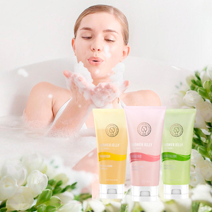 Private Label Whitening Moisturizing Natural Fruit Flavor 100% Herbal Extracts Silicone-Free Body <strong>Bath</strong> <strong>Jelly</strong> Perfumed Wash Gel - Product Image 5
