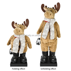 Hatty Factory Outlet – Figurines en peluche écologiques de 42 à 45 pouces pour décoration intérieure, avec jambes télescopiques, ornements de Noël, rennes et ours polaires - Product Image 5