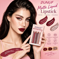 Dunuf Wholesale Kit Lèvres 3-en-1 : Gloss Liquide Mat Velours Longue Tenue Anti-transfert