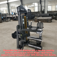Machine à flexions de cuisses assise à cadre en acier, à résistance à charge par poinçon, pour entraînements des ischio-jambiers en salle de sport, direct usine